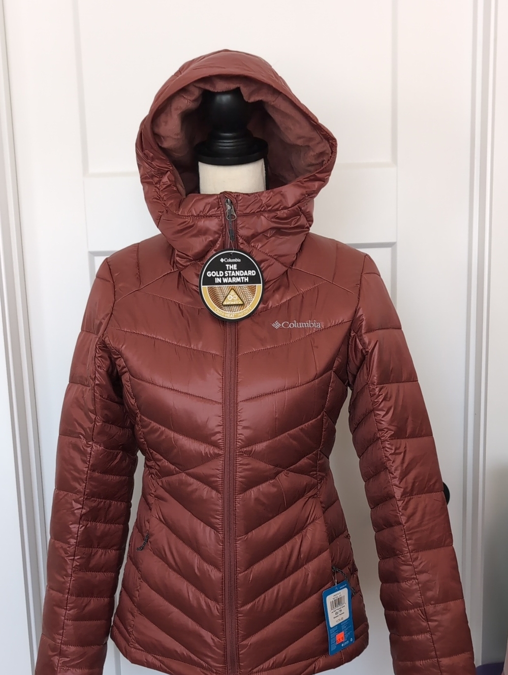 Columbia Women's Insulated Hooded Jacket - Rust